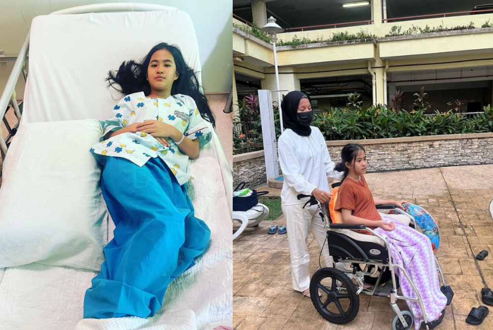 Puteri was rushed to Hospital Kuala Lumpur (HKL) by ambulance at 3 am on March 10, according to an Instagram post, and was put in the yellow zone due to uncontrolled urination and numbness in her legs.
Credit photo:@puterirafasya1
