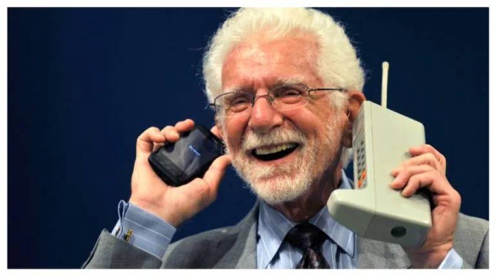 Martin Cooper, an American engineer dubbed the "Father of the cell phone," - AFP pic