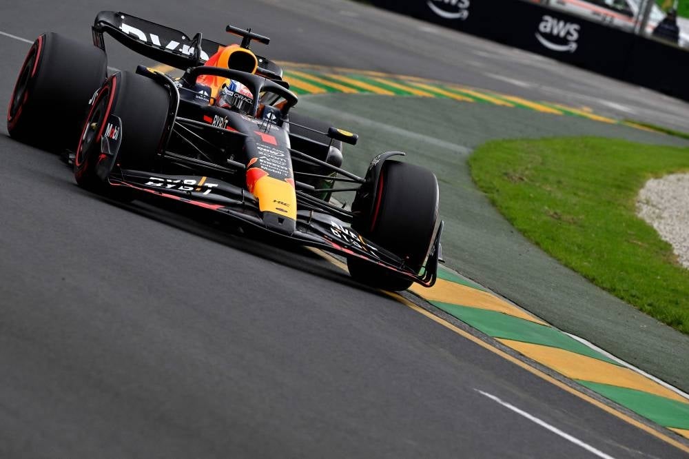 Red Bull Racing's Dutch driver Max Verstappen competes during the qualifying round of the 2023 Formula One Australian Grand Prix at the Albert Park Circuit in Melbourne on April 1. - Pic: AFP