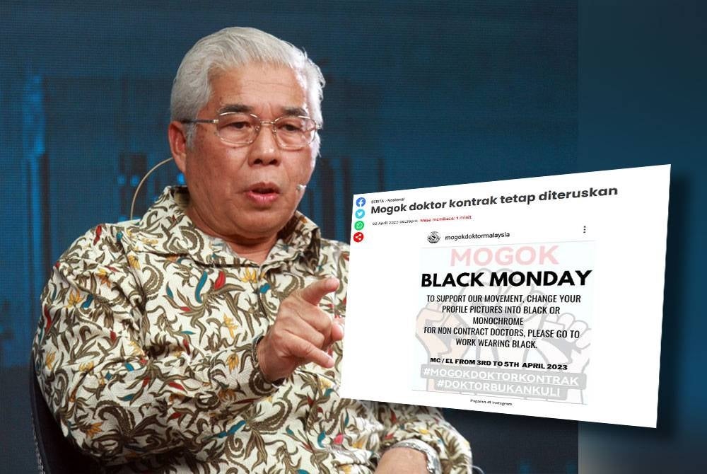 Hassan Abdul Karim with a photo of strike