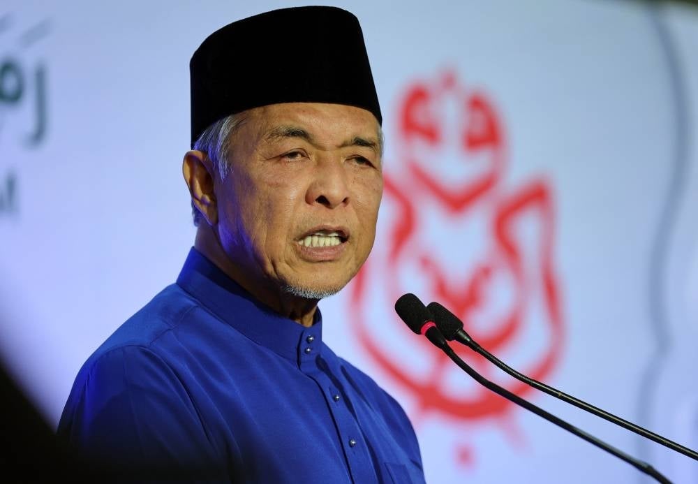 KUALA LUMPUR, April 7 -- Umno President Datuk Seri Zahid Hamidi spoke at the 023 Umno Iftar event at the Kuala Lumpur World Trade Center (WTCKL) today.
--pic by BERNAMA (2023) COPYRIGHT RESERVED