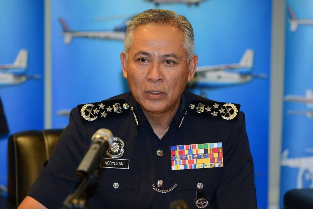 Inspector-General of Police Tan Sri Acryl Sani Abdullah Sani - FILEPIC 