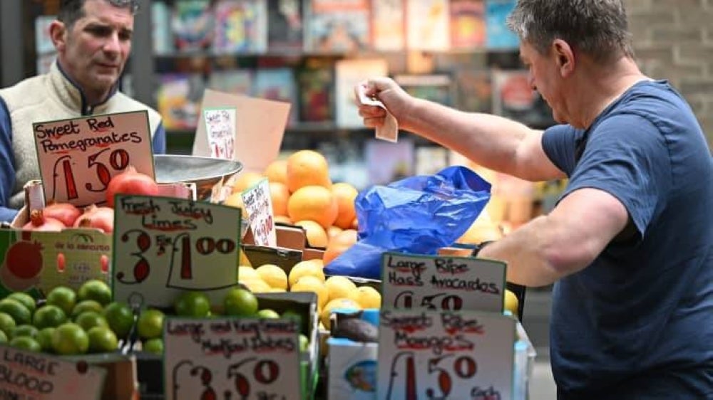 The latest inflation report revealed that food and non-alcoholic beverage prices saw their highest rate of inflation in over 45 years, up from 18 per cent per year in February. Pic from Justin Tallis/AFP/Getty images