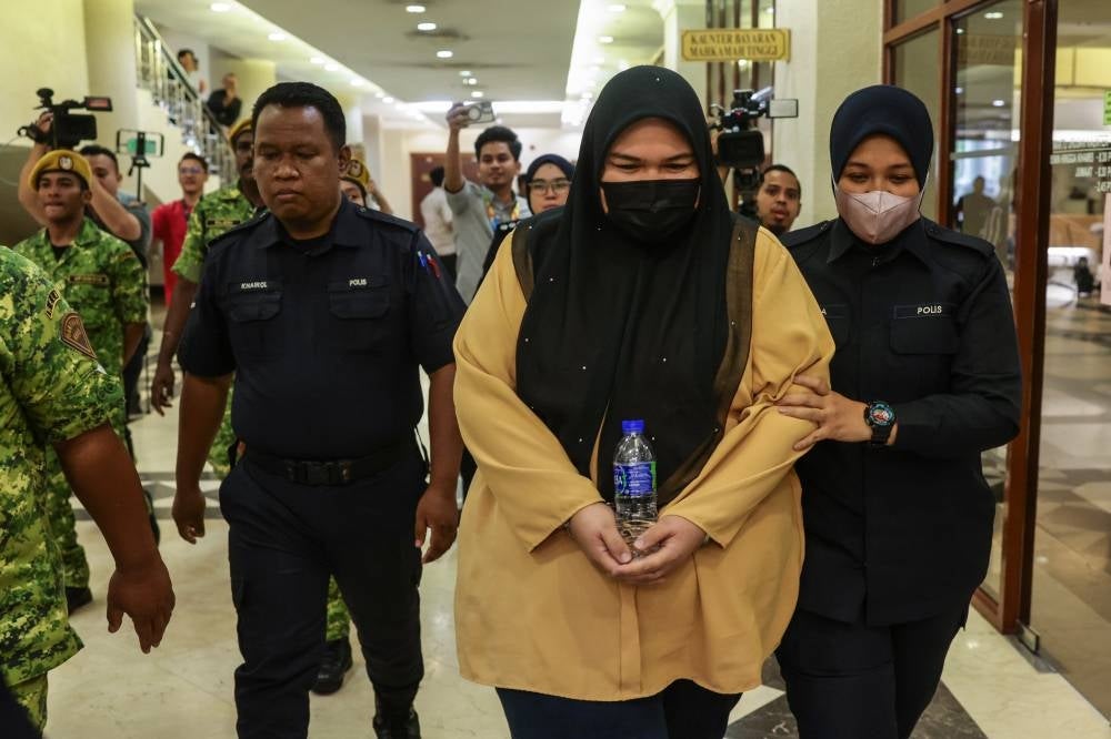 Rumah Bonda founder Siti Bainun Ahd Razali, 31, was sentenced to 12 years jail by the Kuala Lumpur Sessions Court on Wednesday after she was found guilty of neglecting and abusing a Down Syndrome girl under her care known as Bella. - Photo: BERNAMA