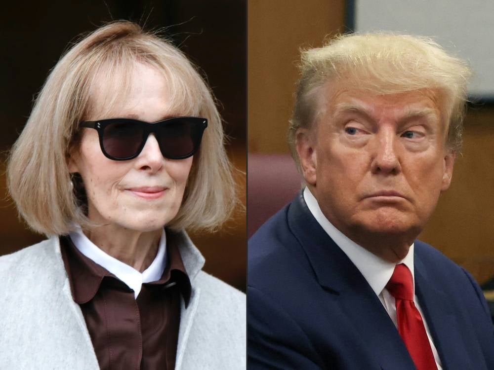 A New York jury ruled May 9, 2023 that Donald Trump was liable for the sexual abuse of an American former magazine columnist in the mid-1990s, multiple US media reported. (Photo by KENA BETANCUR and ANDREW KELLY / AFP)