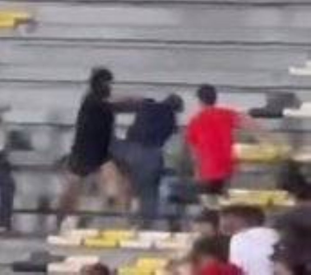 A video of a fight between supporters of the Perak FC and Selangor FC teams at Stadium Perak on Saturday
