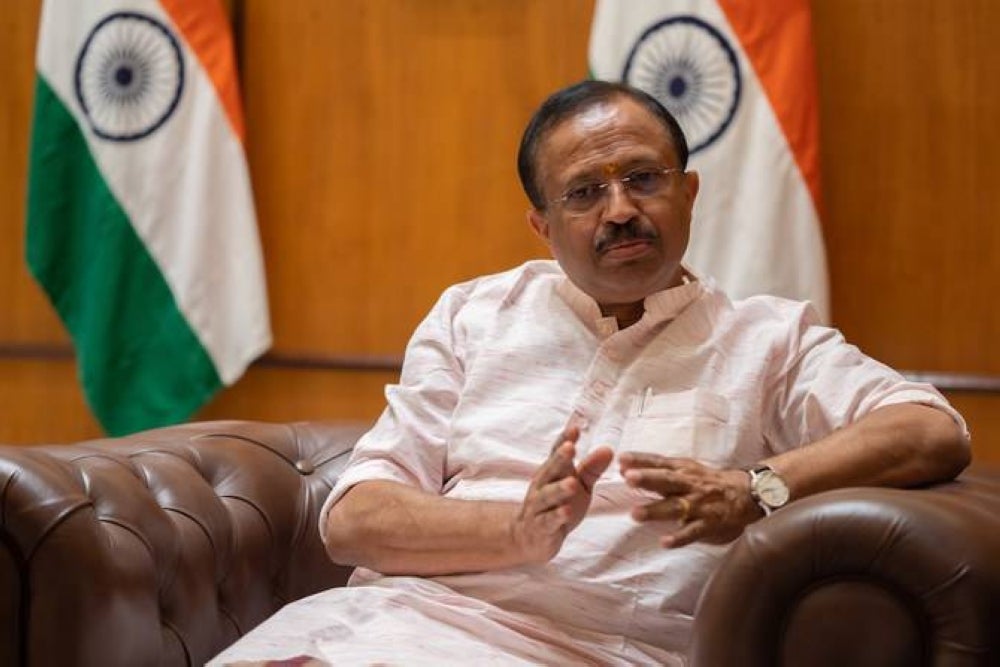 India's Minister of State for External Affairs V. Muraleedharan - AFP 