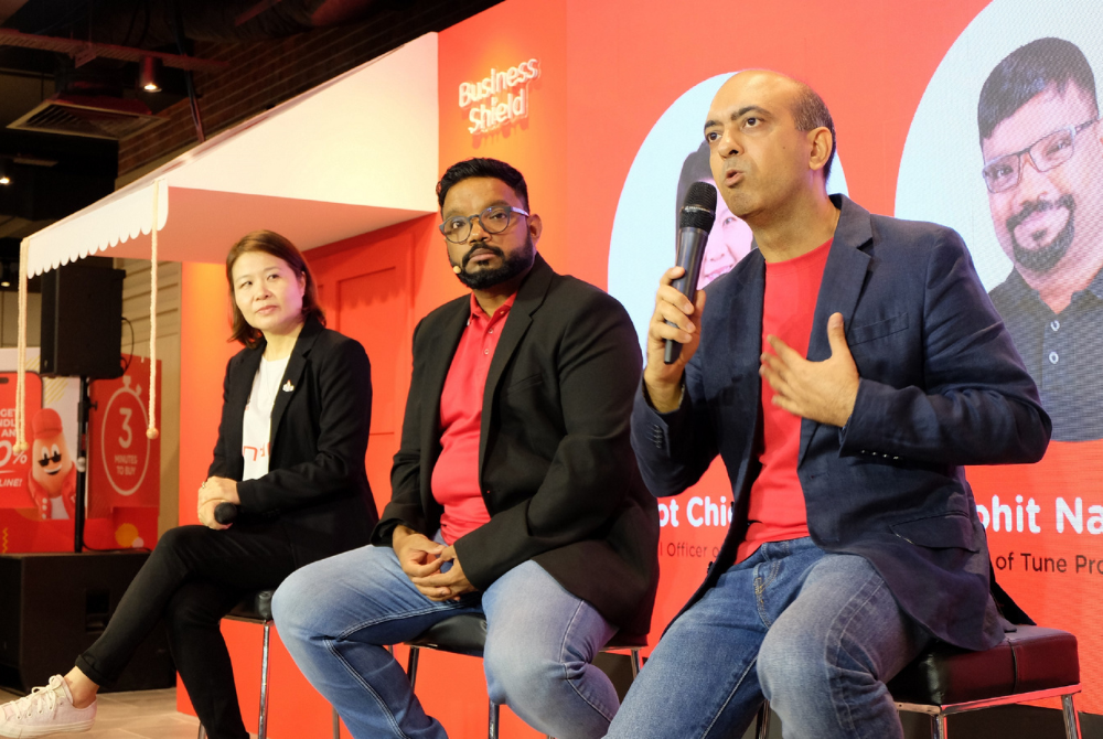 Tune Protect Life Principal Officer Koot Chiew Ling, Tune Protect Group Chief Executive Officer Rohit Nambiar, Tune Protect Malaysia Chief Executive Officer Jubin Mehta.