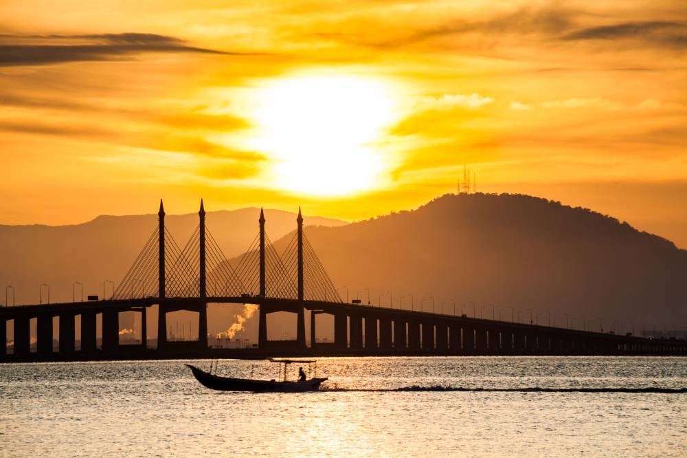 Penang Bridge view from the shore of Georgetown. - (Photo from 123rf) 