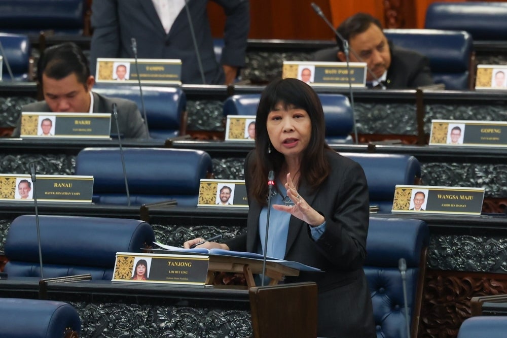 Deputy Education Minister Lim Hui Ying during the Question and Answer session in parliament - FILEPIC 