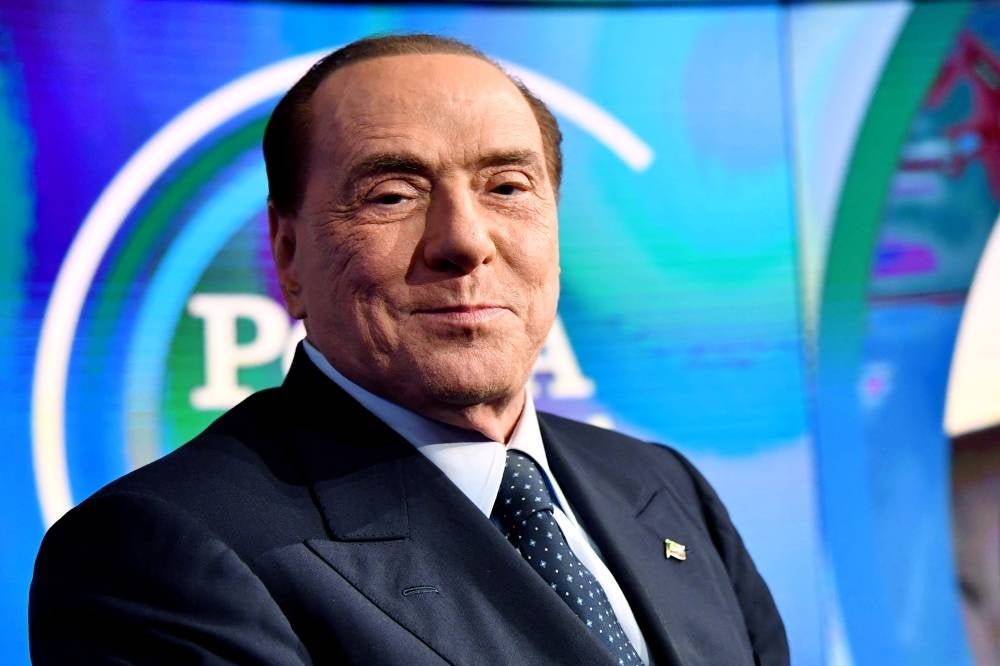 Former Italian prime minister Silvio Berlusconi has died, it was announced on June 12, 2023. - (Photo by ALBERTO PIZZOLI / AFP)