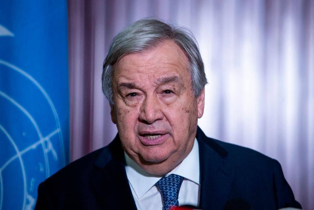 UN Secretary-General Antonio Guterres - Photo by AFP