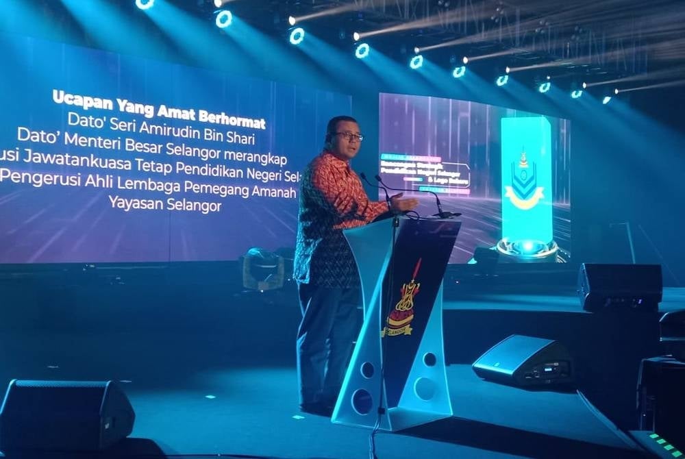 Amirudin at Yayasan Selangor Strategic Action Plan and New Logo Launching Ceremony on Tuesday.