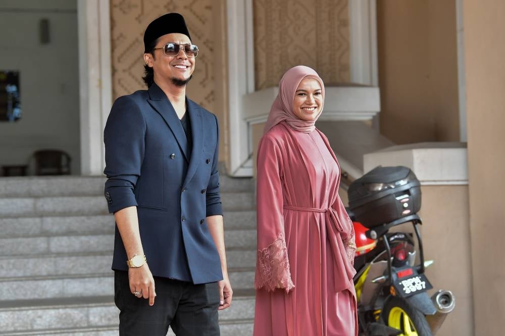 Film director Syamsul Yusof, 39, and actress Puteri Sarah Liyana Megat Kamaruddin, 38 are officially divorced, today. - Bernama FILE PIX 