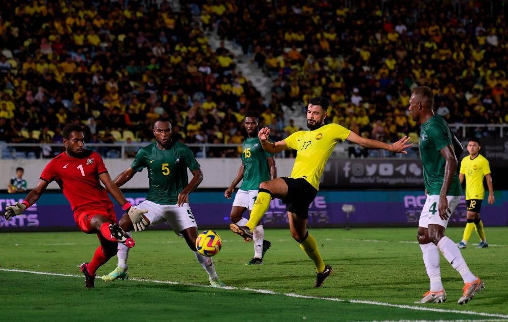 Malaysia overcomes early setback to secure dominant 4-1 win against Solomon Islands - Photo by Bernama