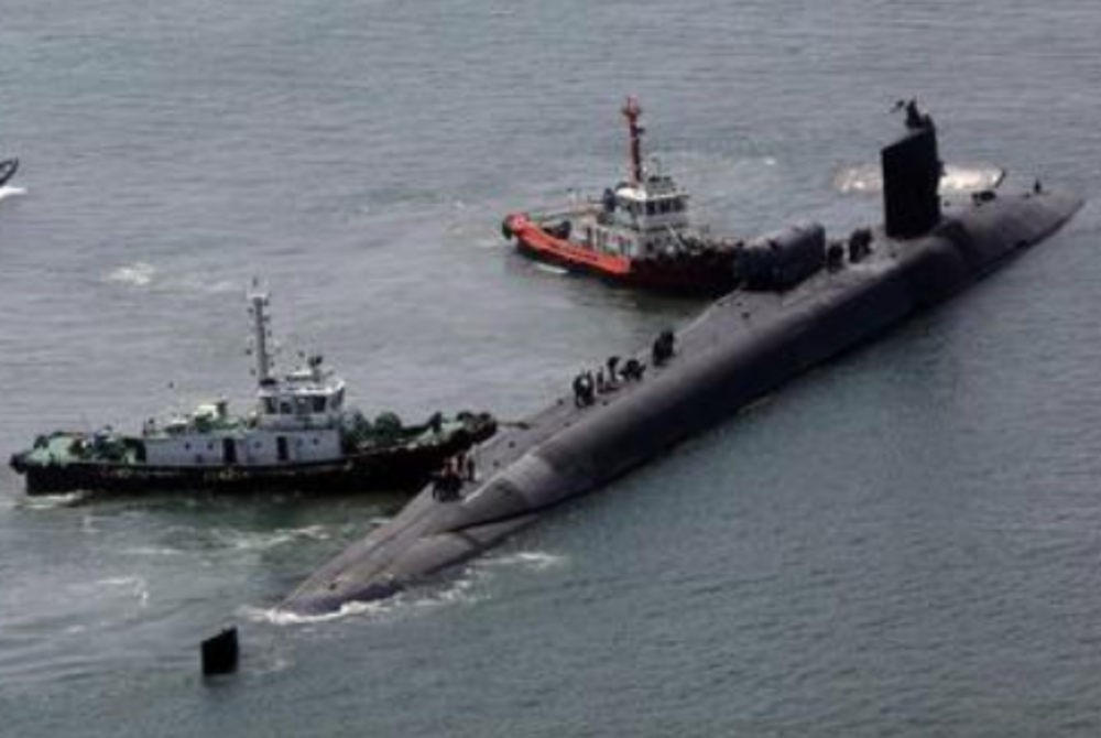 The USS Michigan, an Ohio-class nuclear-powered guided missile submarine, arrived in Busan on Friday for the first time in six years, the South's military said, in accordance with the Washington declaration signed by US and South Korean leaders in April. - Facebook
