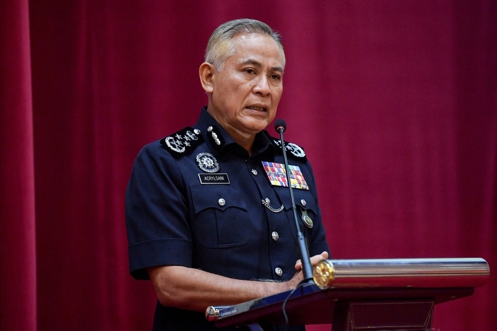 Inspector-General of Police Tan Sri Acryl Sani Abdullah Sani.