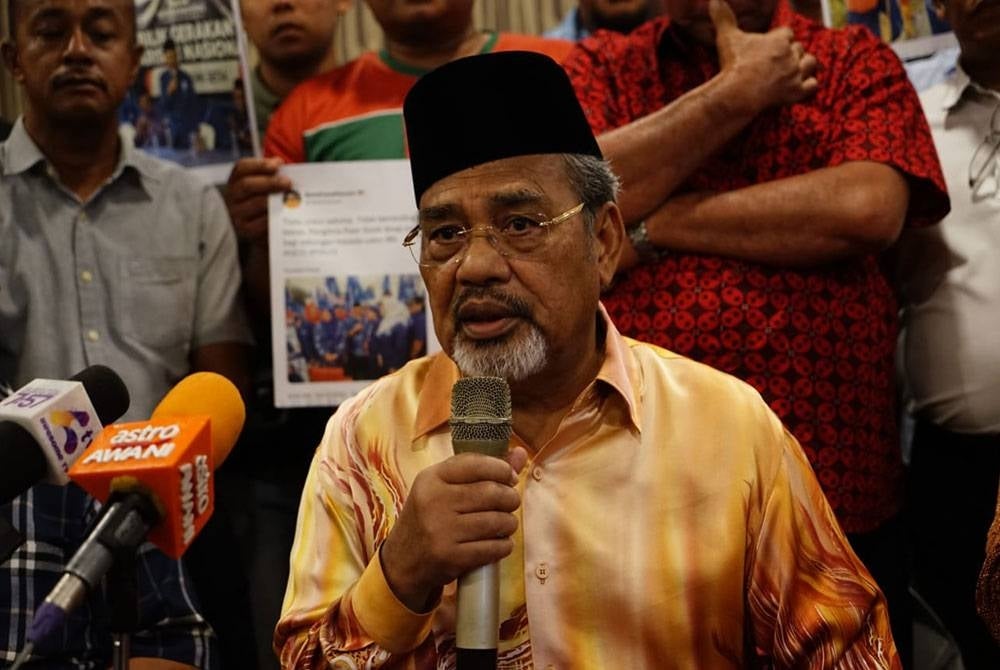 Former Umno Supreme Council member Datuk Seri Tajuddin Abdul Rahman.