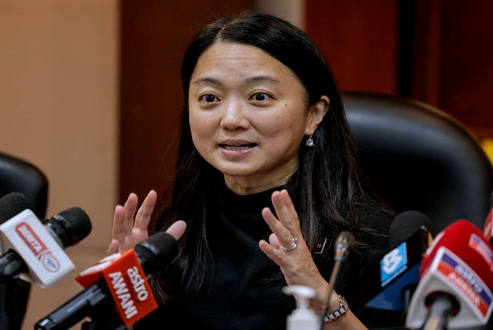 KUALA LUMPUR, June 19 - Youth and Sports Minister Hannah Yeoh during a press conference after chairing the Road to Gold Committee Meeting at the National Sports Council, Bukit Jalil today. - BERNAMA photo (2023) COPYRIGHT RESERVED