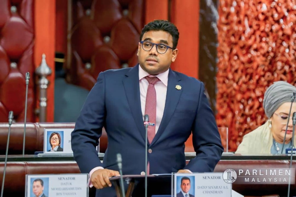 Senator Datuk C Sivaraj at the Upper House