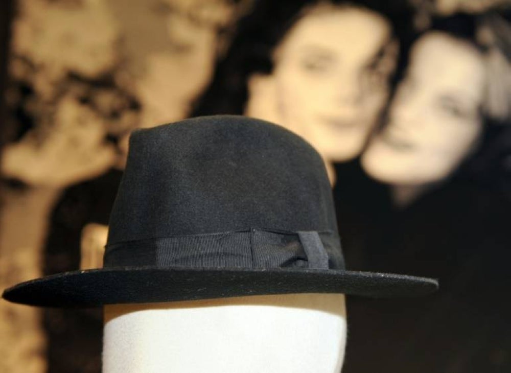 The black fedora worn by pop superstar Michael Jackson just before he dazzled the world with his moonwalk dance for the first time will be up for auction - AFP 