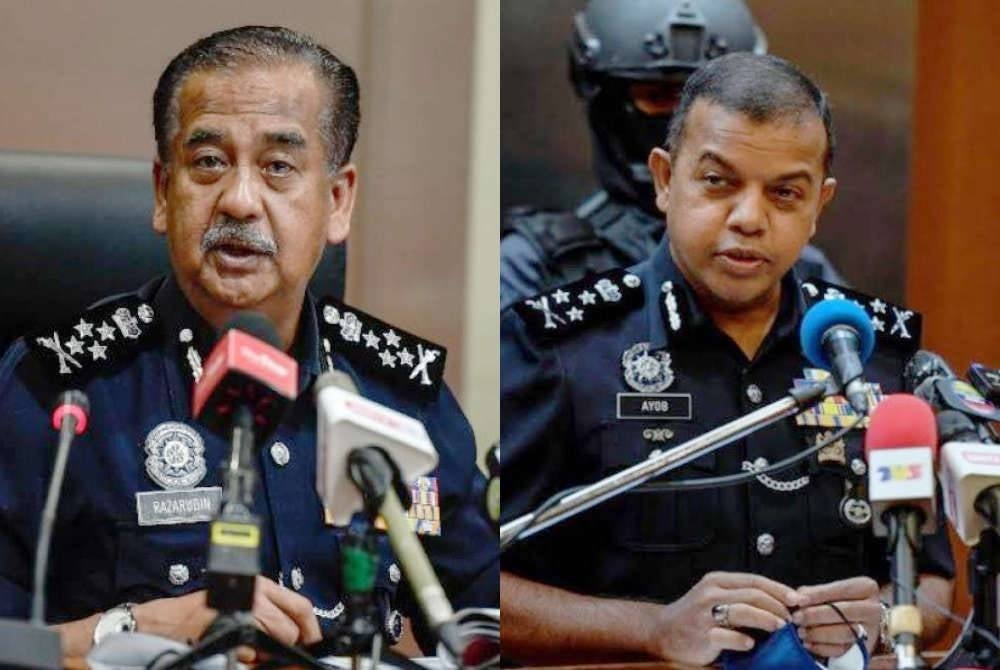 Tan Sri Razarudin Husain (left), Datuk Seri Ayob Khan Mydin Pitchay (right).