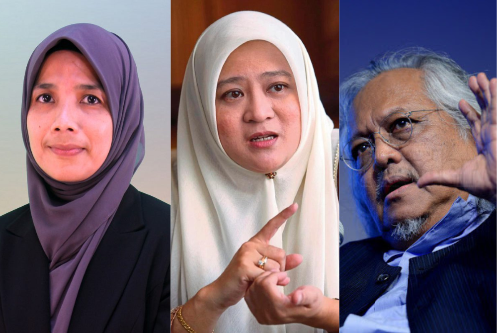 Dr Nurhafizah Mohd Sukor (left), Associate Professor Dr Geshina A Mat Saat ( Middle ) Professor Datuk Dr Shamsul Amri Baharuddin (Left ) - FILE PIX 