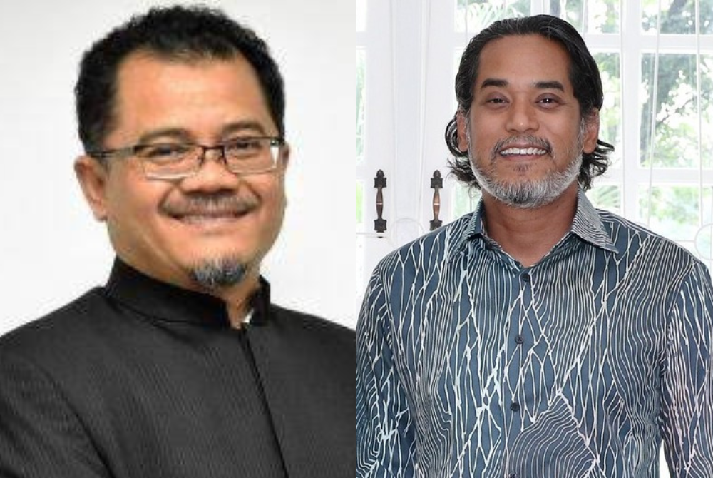 Associate Professor Dr Aimi Zulhazmi Abdul Rashid (left), Khairy Jamaluddin (right)
