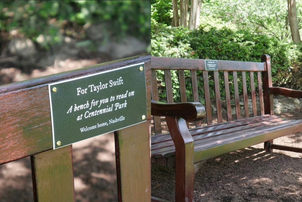 Mayor John Cooper had unveiled the new Swiftie seating area, located in the city’s popular hub, Centennial Park, on Twitter Thursday (May 4) — one day ahead of the pop star’s first of three concerts held at Nissan Stadium. - Screengrab from video 