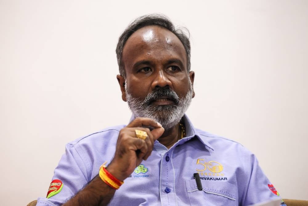 KUALA TERENGGANU, June 20 - Human Resources Minister V. Sivakumar at a press conference during a visit to Kuala Terengganu Socso Rehabilitation Centre. - BERNAMA photo (2023) COPYRIGHT RESERVED