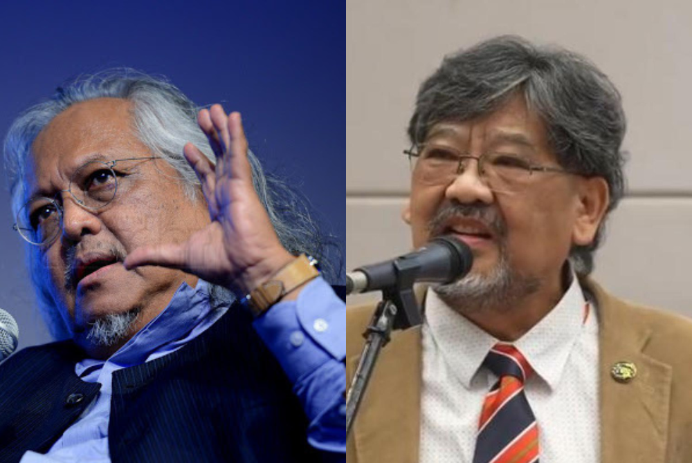 Professor Datuk Dr. Shamsul Amri Baharuddin (left), professor Datuk Dr Jayum Anak Jawan (right)