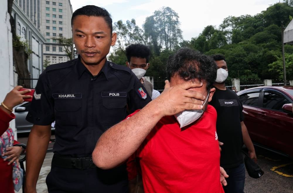 A former ship mechanic pleaded not guilty in the Sessions Court today to three counts of raping, producing pornographic video and sexually assaulting his niece, five years ago. - Photo by Bernama