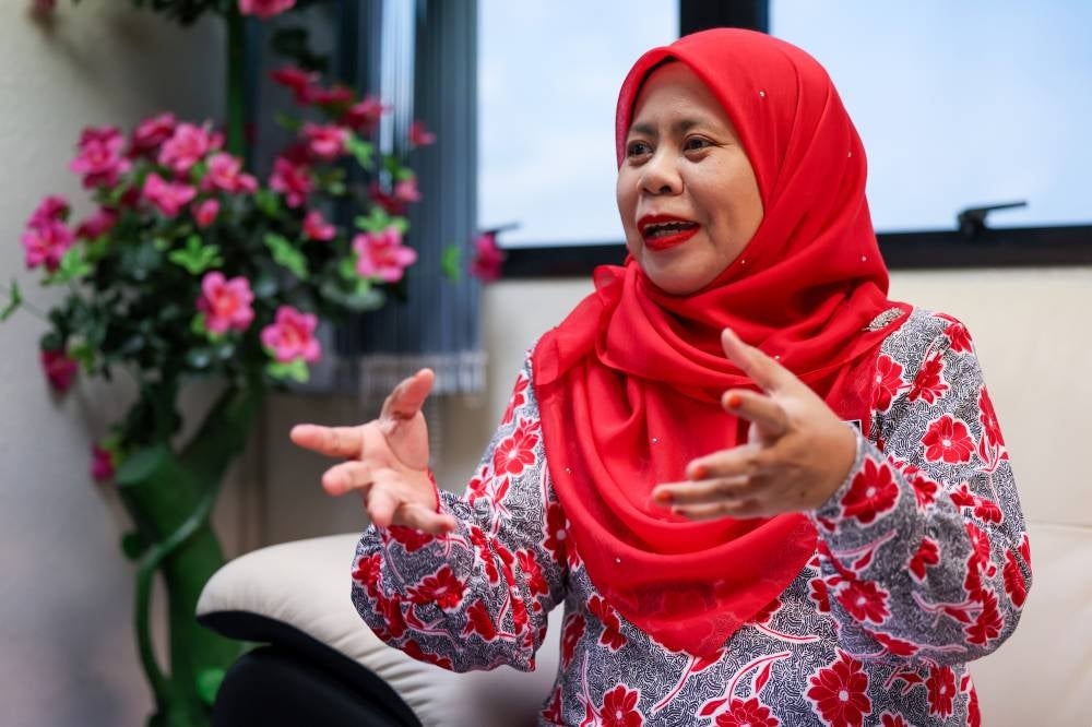 Pahang AADK director Zirwatul Ahlam Zamzam during an interview at the state AADK office. - Photo by Bernama