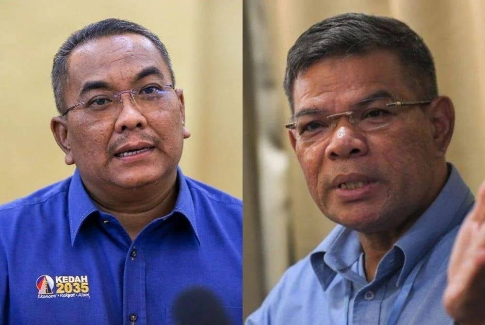 Muhammad Sanusi (left) challenged Saifuddin (right) to compete in Kedah polls.