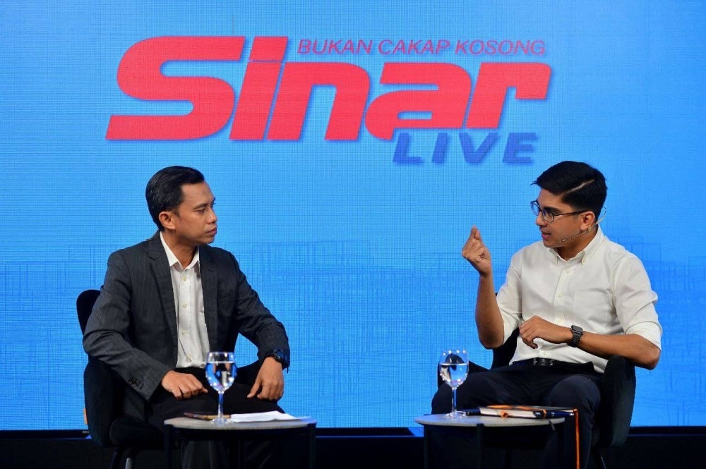 Syed saddiq at Sinar Harian's studio. - Sinar Harian / Asril Aswandi Shukor photo