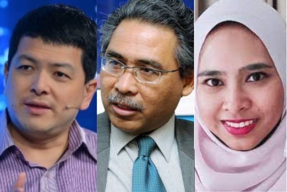 (From left) Oh Ei Sun, Azmi Hassan and Syaza Shukri