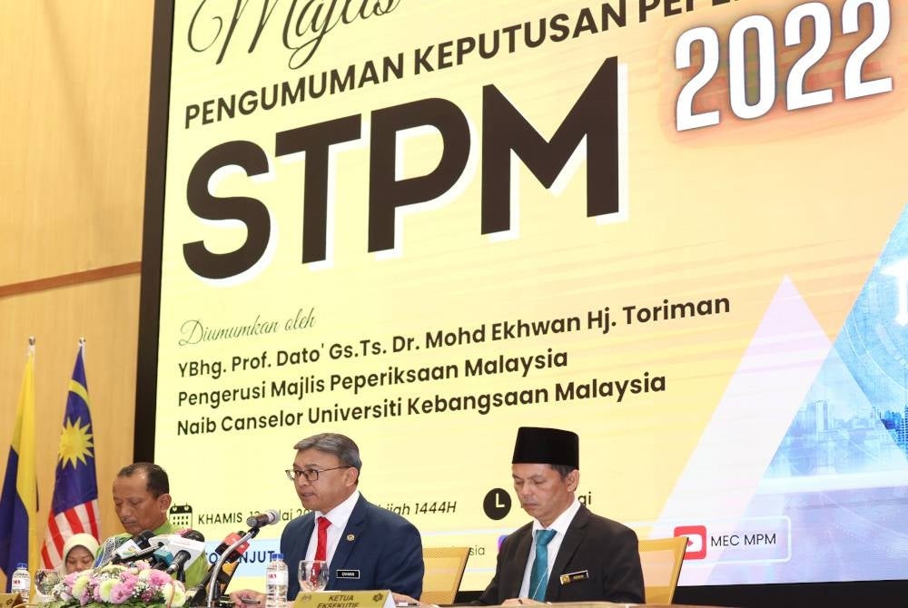 STPM results were announced today - Bernama photo