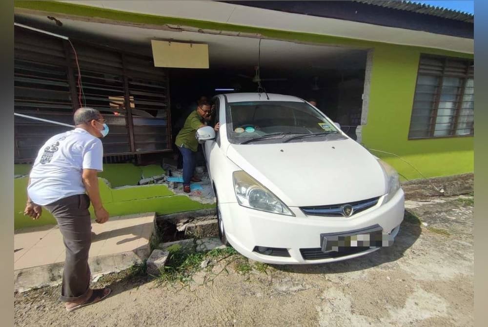 Kemaman District Police chief Supt Hanyan Ramlan said a retired army personnel driving the MPV lost control of the vehicle when reversing out of his house, which was opposite the nursery. - Facebook