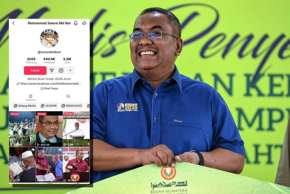 Sanusi's TikTok account now accessible again.