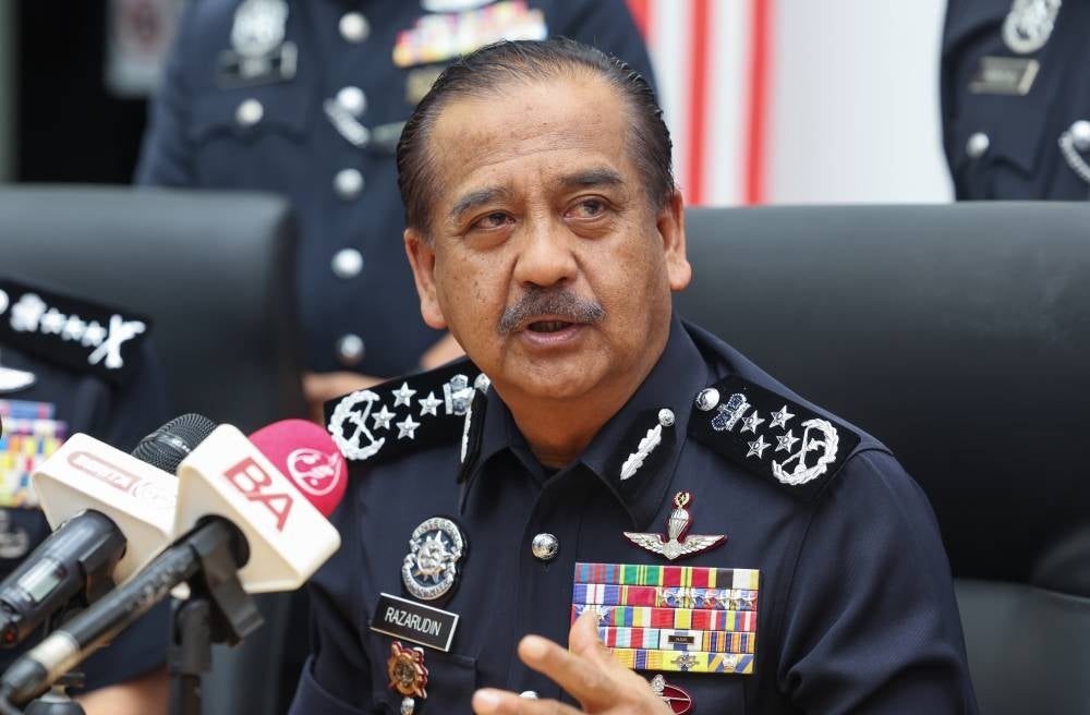 Inspector-General of Police (IGP) Tan Sri Razarudin Husain - Photo by Bernama
