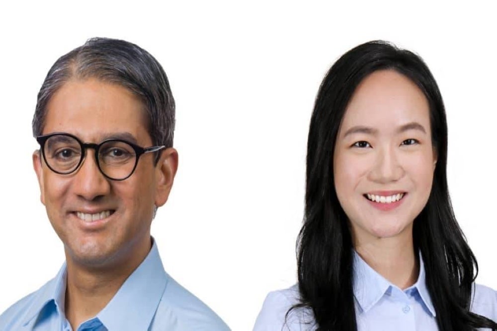 Leon Perera (left) and Nicole Seah