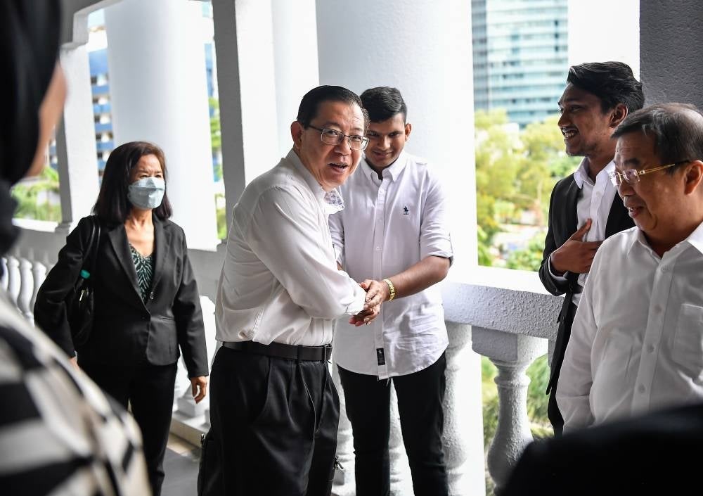 Former Penang chief minister Lim Guan Eng at the Kuala Lumpur Sessions Court for corruption trial. - Photo by Bernama