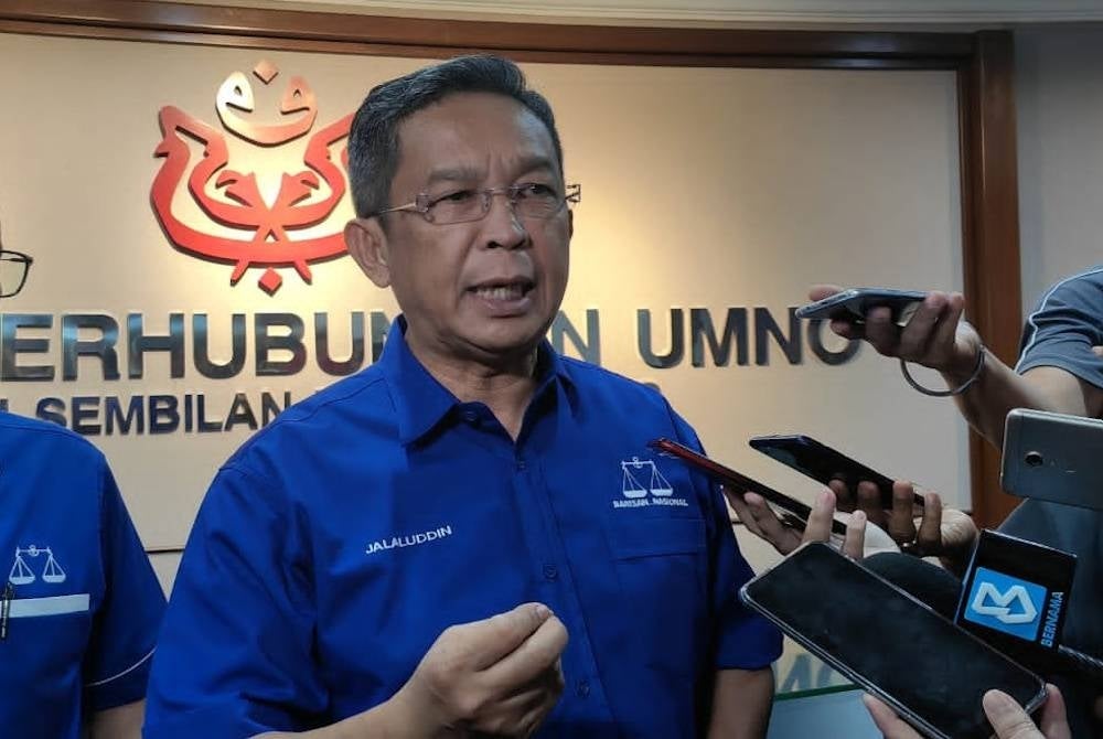 Negeri Sembilan Umno chairman Datuk Seri Jalaluddin Alias - FILE PIX