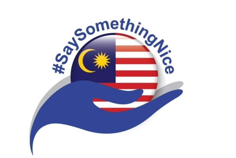 The #saysomethingnice campaign starts from Merdeka Day on Aug 31 to Malaysia Day on September 16
