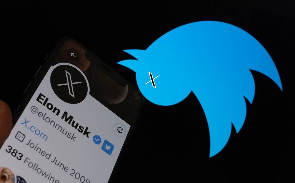 Elon Musk killed off the Twitter logo on July 24, 2023, replacing the world-recognised blue bird with a white X as the tycoon accelerates his efforts to transform the floundering social media giant. - (Photo by Chris Delmas / AFP)