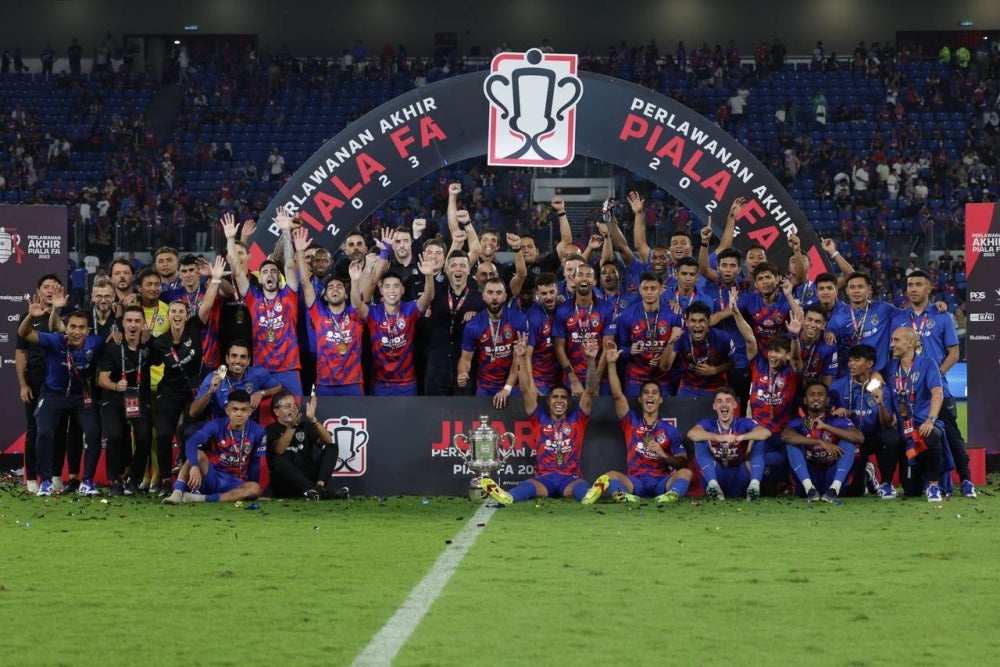 The JDT team was crowned FA Cup champion 2023 - Bernama

