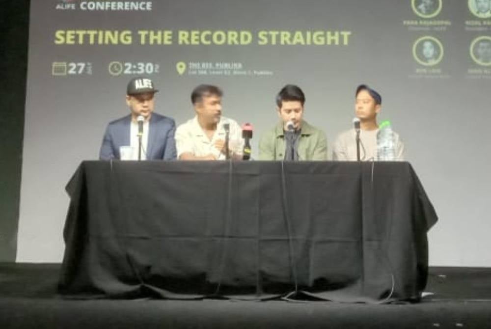 Arts, Live Festival and Events Association (ALIVE) and Future Sound Asia during a press conference today