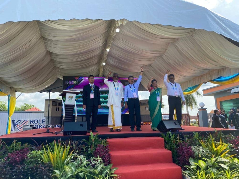 The contenders include Datuk Seri S. Sundarajoo representing Pakatan Harapan (PH), Sivasuntaram Rajalinggam from Perikatan Nasional (PN), Vikneswary Harikrishnan from The Malaysian United Democratic Alliance (Muda), and David Marshel, who made the decision to quit DAP and contest as an independent candidate. - Photo by Nurul Atikah Sarji