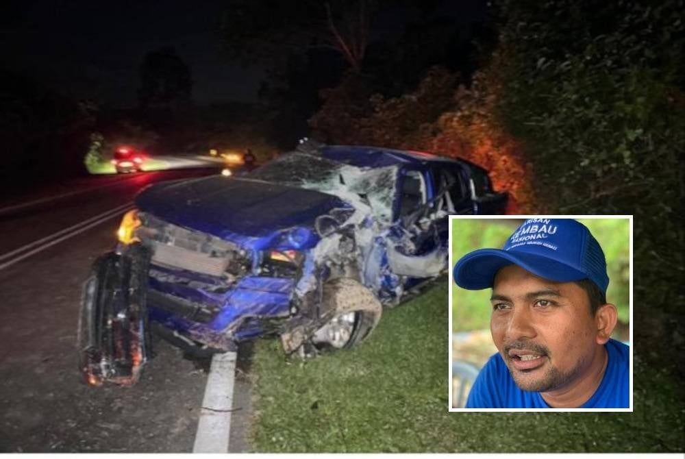 Barisan Nasional (BN) candidate for Jeram Padang seat Datuk Mohd Zaidy Abdul Kadir was reported to be involved in a road accident today. Photo: @drasyrafwajdi Instagram