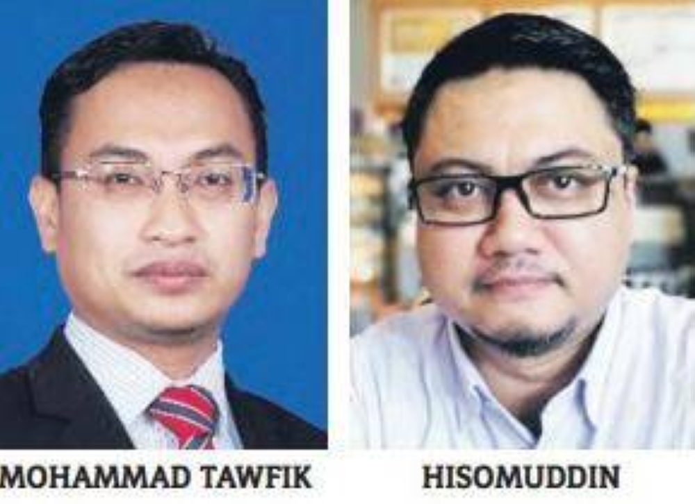 Tawfik (left), Hisomuddin ( right)